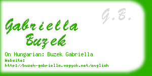 gabriella buzek business card